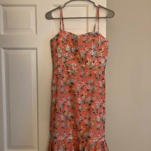 Ruffle-hem midi dress Liberty floral